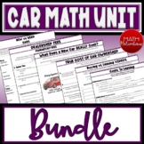 Car Math Unit Bundle
