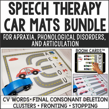 Preview of Speech Car Road Mats Bundle for Apraxia, Articulation and Phonology