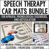 Speech Car Road Mats Bundle for Apraxia, Articulation and 