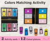 Car Parking Color Matching Activity, Toddler Busy Bag, Tas