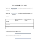 Car Ramp Experiment Worksheets - Force and Motion