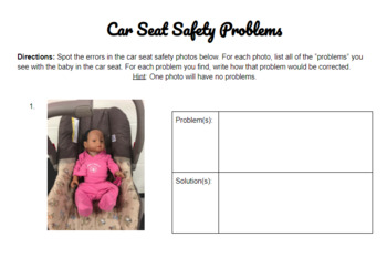 Preview of Car Seat Safety Problems