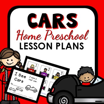 Preview of Car Theme Home Preschool Lesson Plans