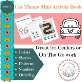 Car Theme Mini Activity Book