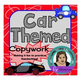 Car Themed Copywork Makes Practicing Handwriting Fun!