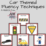 Car Themed Fluency Techniques Posters and Cards