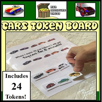 Preview of Cars Token Board Autism, ABA