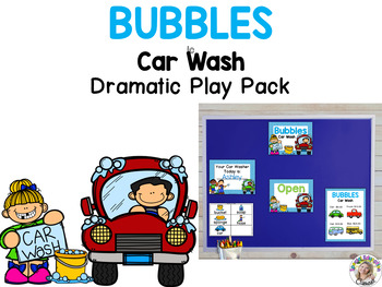 Preview of Car Wash Dramatic Play Pack for Pretend Play