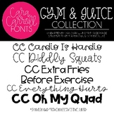 Cara Carroll Fonts: Gym & Juice Collection