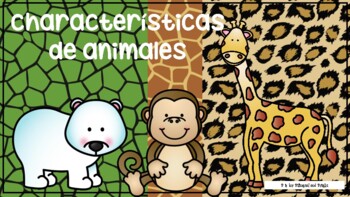 Preview of Características de Animales