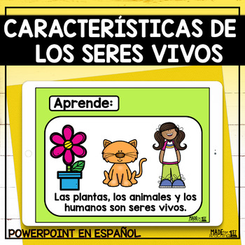 Características de los seres vivos y su ambiente | Spanish PowerPoint