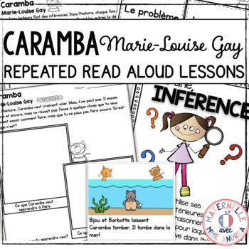 Preview of French Reading Comprehension - Caramba - Marie-Louise Gay (Repeated Read Alouds)