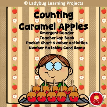 Preview of Caramel Apple Counting and Emergent Reader Set