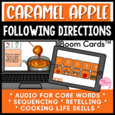 Caramel Apple Following Commands Sequencing Retell No Prep