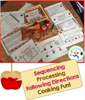 Preview of Caramel Apples - receptive language activities