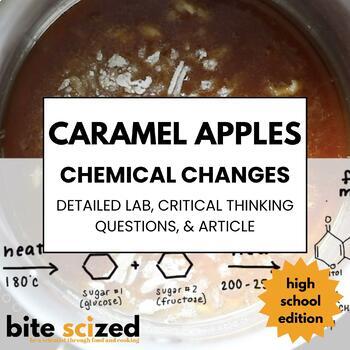 Preview of Caramel Apples: Lab, Articles, & Questions: 9-10 [Chemical Reactions & Changes] 