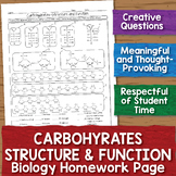Carbohydrates Worksheets & Teaching Resources | Teachers Pay Teachers