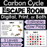 Carbon Cycle Activity Digital Escape Room Game (Biogeochem