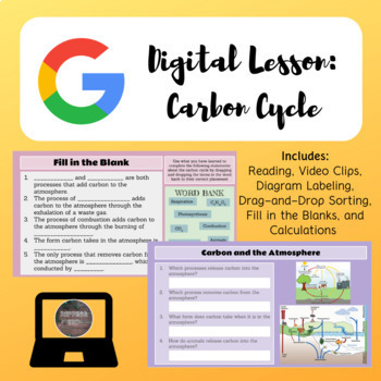 Preview of Carbon Cycle Digital Lesson | Google Slides