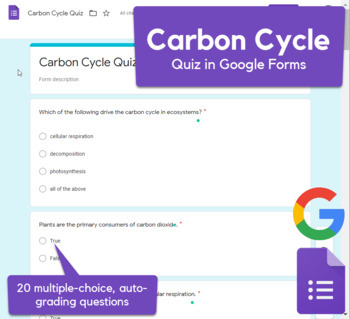 Preview of Carbon Cycle Quiz in Google Forms