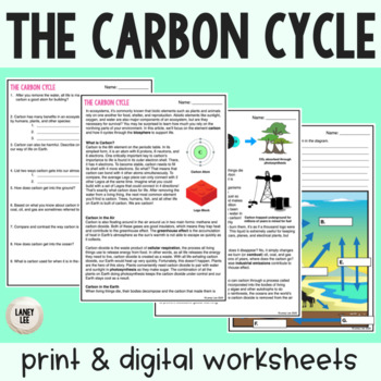 Preview of Carbon Cycle - Reading Comprehension Worksheets