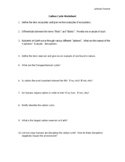 Carbon Cycle Worksheet & Answer Key!