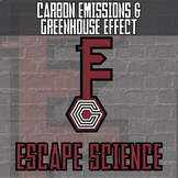 Carbon Emissions and Greenhouse Effect Escape Room Game Activity