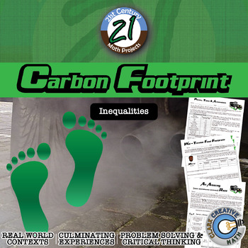 Preview of Carbon Footprint -- Environmental Inequalities - 21st Century Math Project