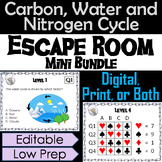 Carbon, Water & Nitrogen Cycle Activity: Earth Science Esc