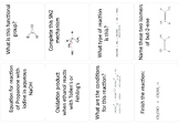 Carbonyl chemistry cue cards