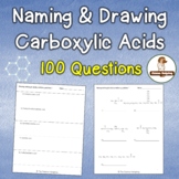 Carboxylic Acid Worksheets: Naming and Drawing Organic Compounds