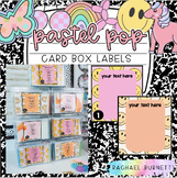 Card Box Labels Pastel Pop