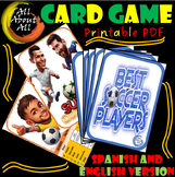 Card Game - Best Soccer Player - Printable PDF - Spanish a
