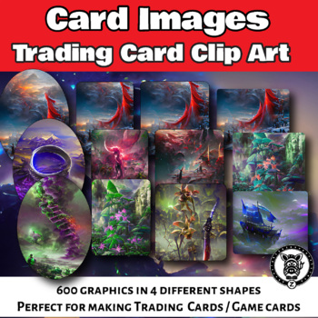 Preview of Card Game Clip Art Template - Card Images ccg/tcg