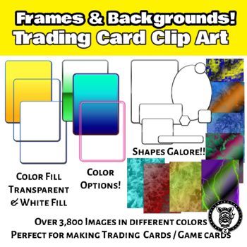 Preview of Card Game Clip Art Template - Frames & Backgrounds ccg/tcg
