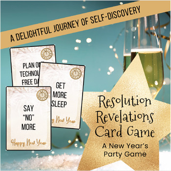Preview of Card Game - Printable DIY Activity for New Year's Resolutions