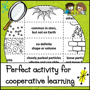 Card Sort Activity - 4 Phases of Matter by The Skye World Science