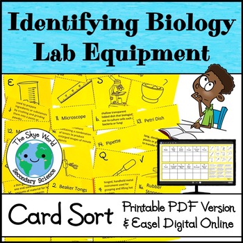 Card Sort Activity - Identifying Biology Lab Equipment | TpT