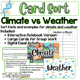 Card Sort - Weather vs Climate