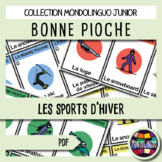Card game to teach French/FFL/FSL: Bonne pioche - Sports h