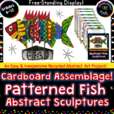3-D Recycled Art: Cardboard Painted Fish Sculptures Middle