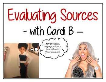 Preview of Cardi B Source Evaluation Posters