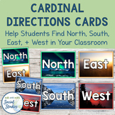 Cardinal Directions Cards | North South East West