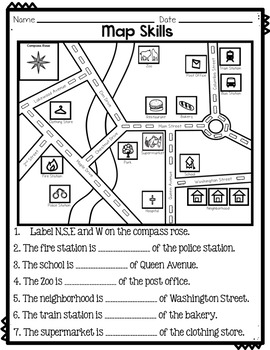 Cardinal Directions (Map Skills) - Mini Pack by I'm The DIY Teacher