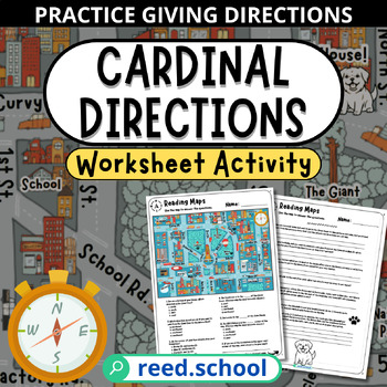 Directions in the City Worksheet / Worksheet - ESL Directions Activities