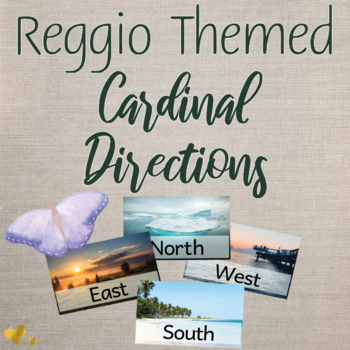 Preview of Cardinal Directions Posters - Reggio Emilia - Natural Theme