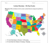 Cardinal Directions – USA Map Practice