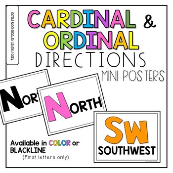 Preview of Cardinal & Ordinal Direction Posters