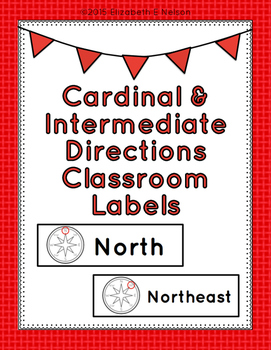 Preview of Cardinal and Intermediate Directions Classroom Labels