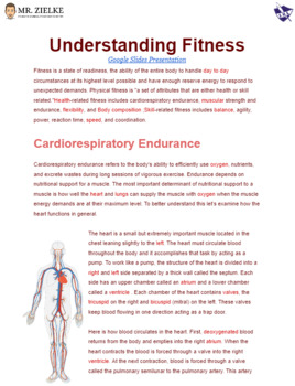 Preview of Cardiorespiratory Endurance - Student & Teacher Notes